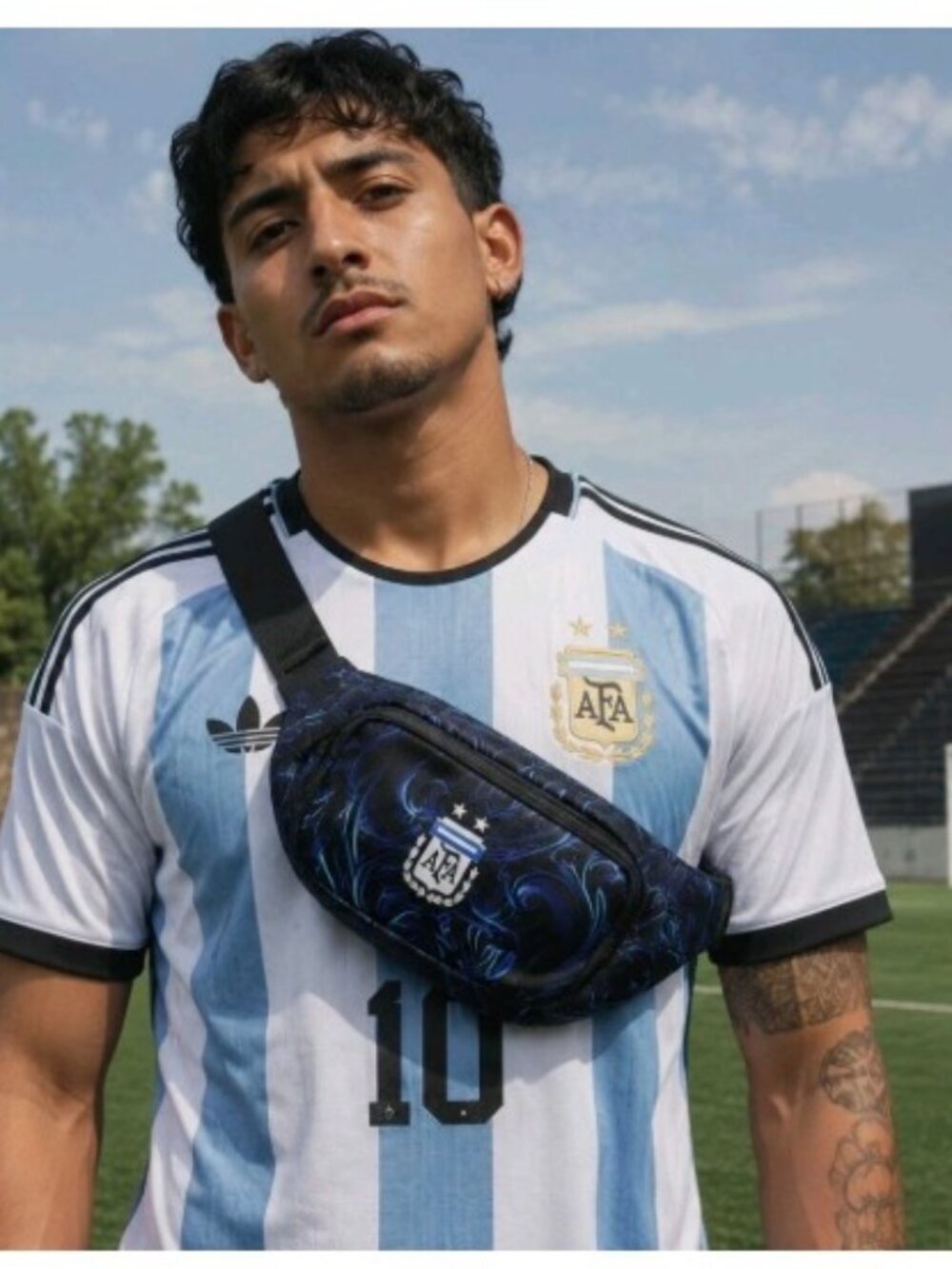 NWT Adidas Originals Argentina AFA Waist Bag Belt Soccer Crossbody #KE1381